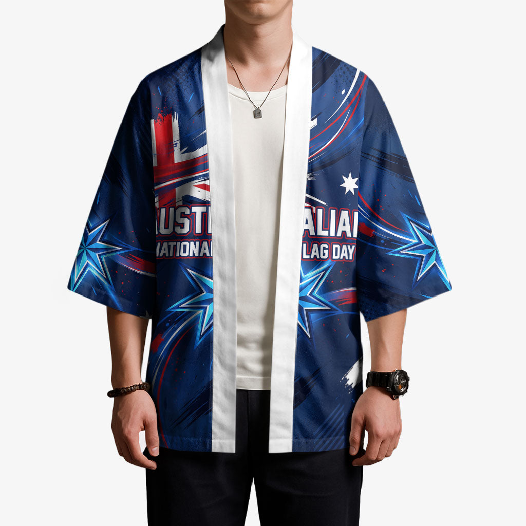 Proud To Be Australian Kimono Australia Flag Day Waving Commonwealth Star