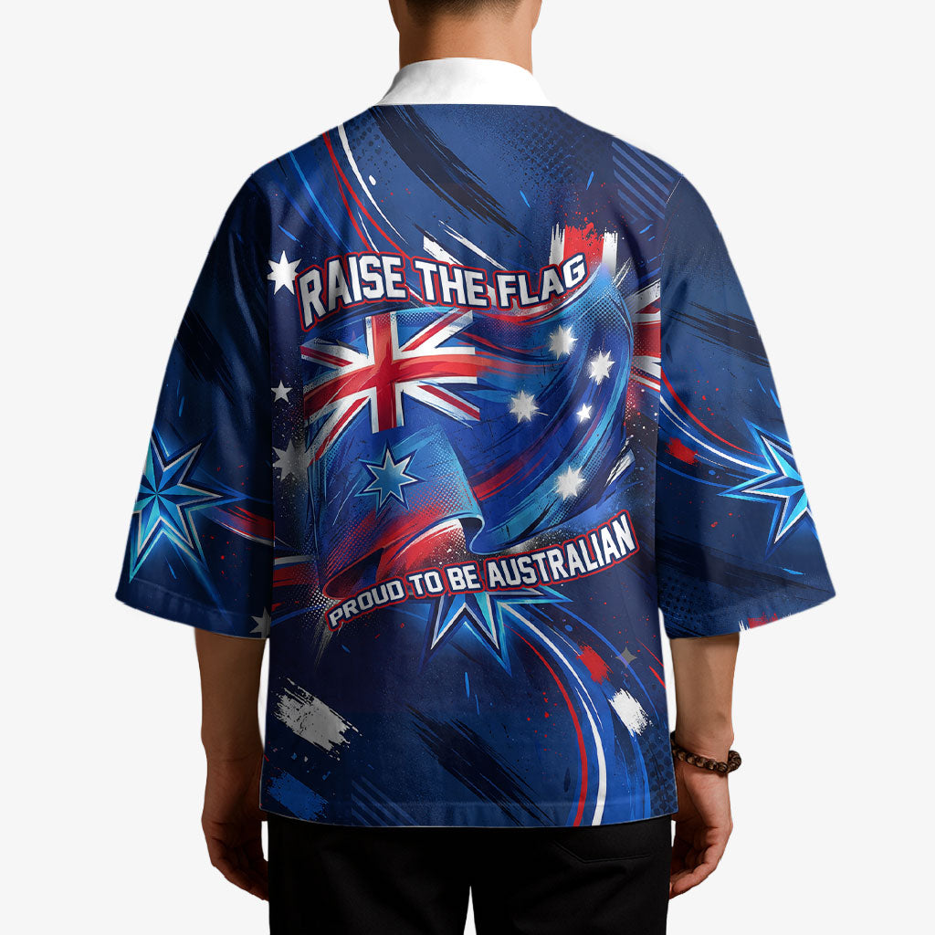 Proud To Be Australian Kimono Australia Flag Day Waving Commonwealth Star