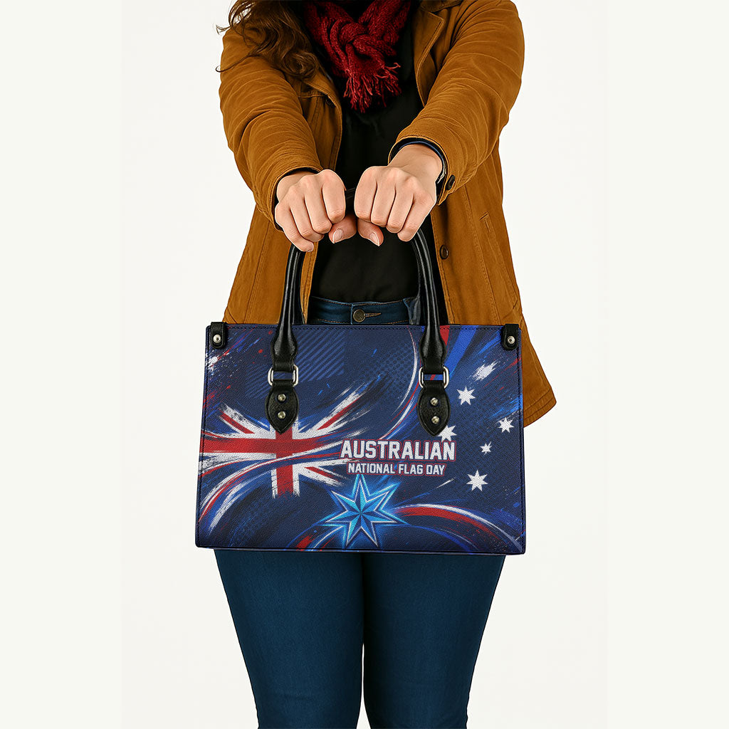 Proud To Be Australian Leather Bag Australia Flag Day Waving Commonwealth Star