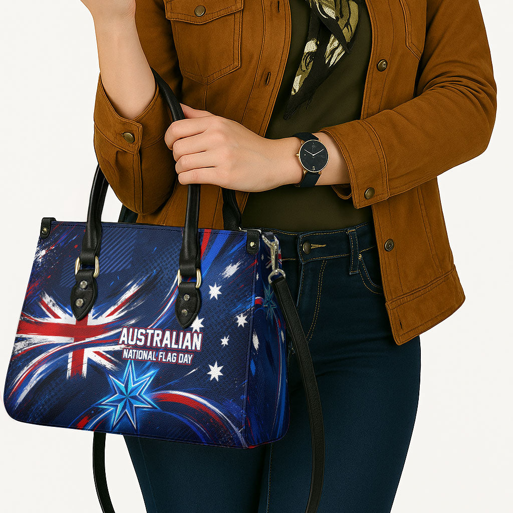 Proud To Be Australian Leather Bag Australia Flag Day Waving Commonwealth Star
