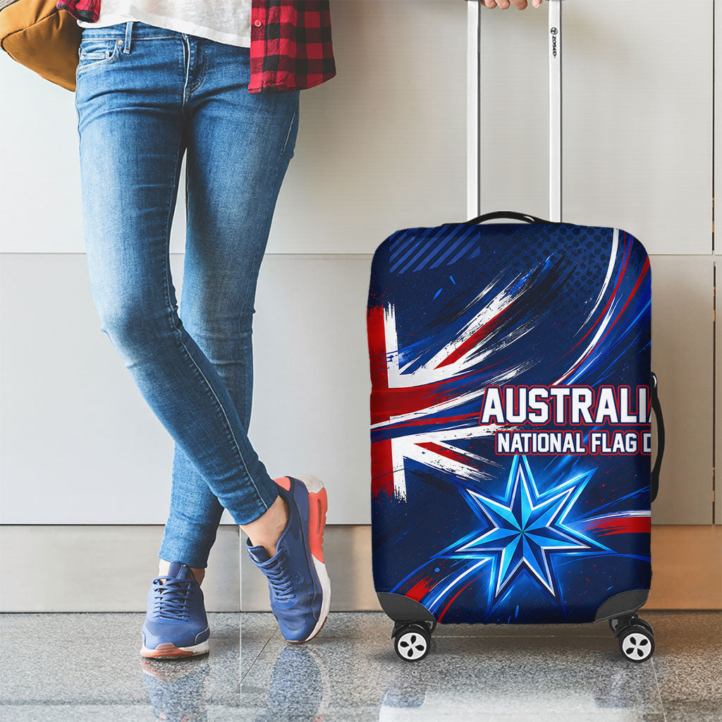 Proud To Be Australian Luggage Cover Australia Flag Day Waving Commonwealth Star