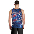 Proud To Be Australian Men Tank Top Australia Flag Day Waving Commonwealth Star