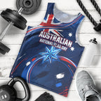 Proud To Be Australian Men Tank Top Australia Flag Day Waving Commonwealth Star