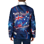 Proud To Be Australian Padded Jacket Australia Flag Day Waving Commonwealth Star