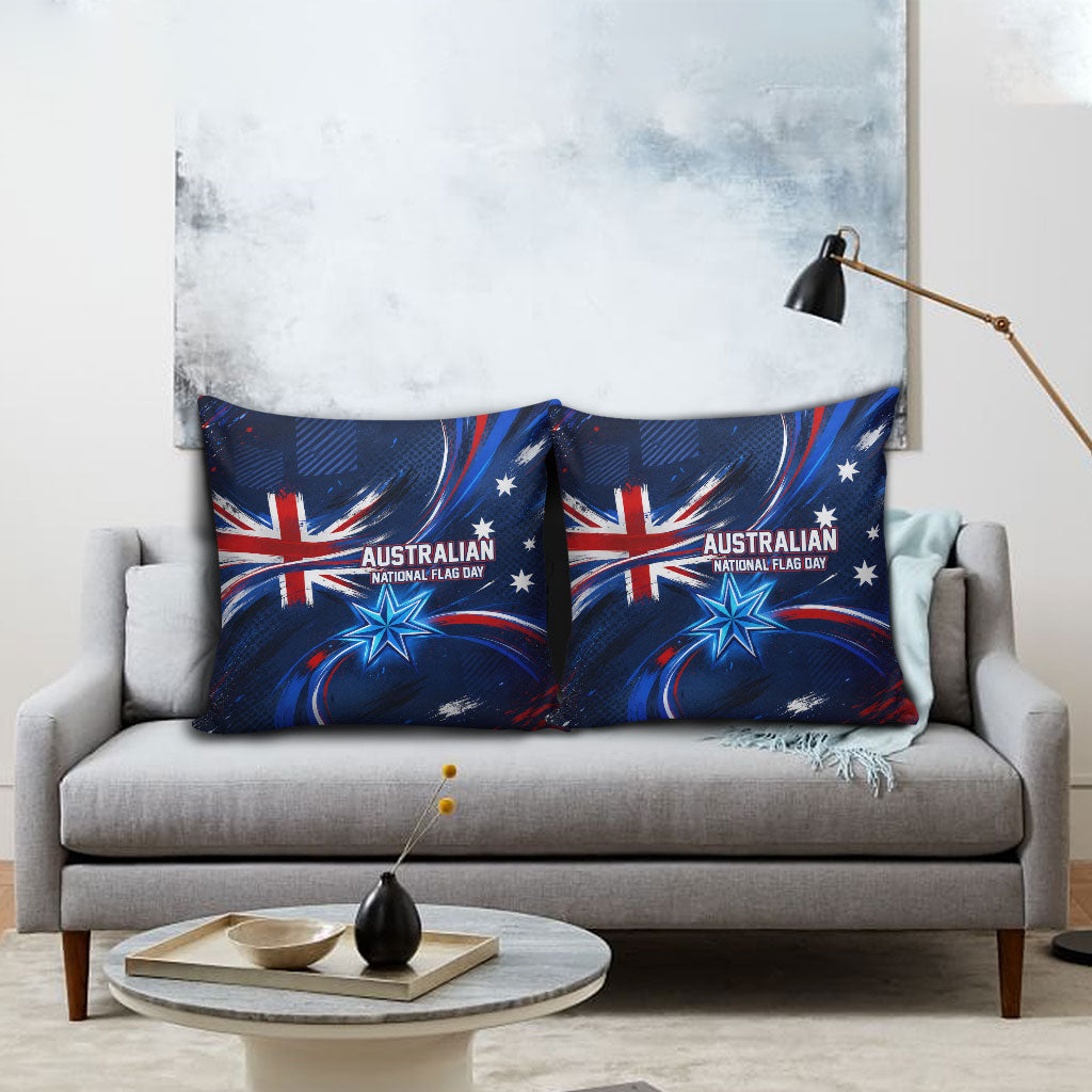 Proud To Be Australian Pillow Cover Australia Flag Day Waving Commonwealth Star