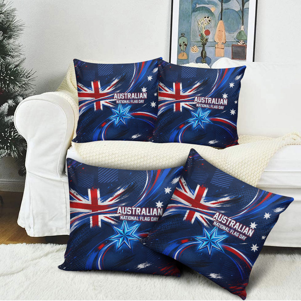 Proud To Be Australian Pillow Cover Australia Flag Day Waving Commonwealth Star
