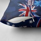 Proud To Be Australian Pillow Cover Australia Flag Day Waving Commonwealth Star