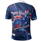Proud To Be Australian Polo Shirt Australia Flag Day Waving Commonwealth Star