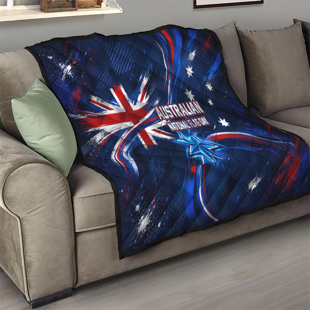 Proud To Be Australian Quilt Australia Flag Day Waving Commonwealth Star