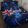 Proud To Be Australian Quilt Bed Set Australia Flag Day Waving Commonwealth Star