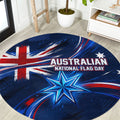 Proud To Be Australian Round Carpet Australia Flag Day Waving Commonwealth Star