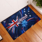 Proud To Be Australian Rubber Doormat Australia Flag Day Waving Commonwealth Star