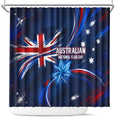 Proud To Be Australian Shower Curtain Australia Flag Day Waving Commonwealth Star