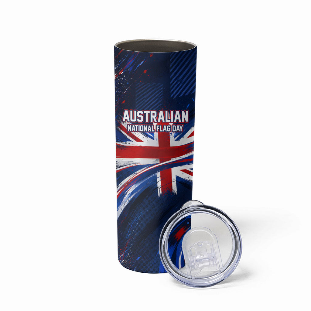Proud To Be Australian Skinny Tumbler Australia Flag Day Waving Commonwealth Star