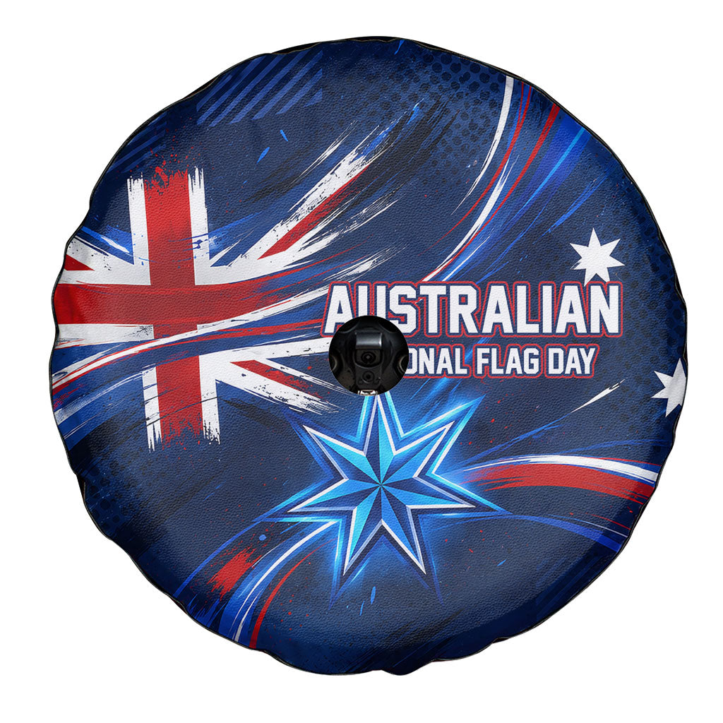 Proud To Be Australian Spare Tire Cover Australia Flag Day Waving Commonwealth Star