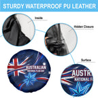 Proud To Be Australian Spare Tire Cover Australia Flag Day Waving Commonwealth Star