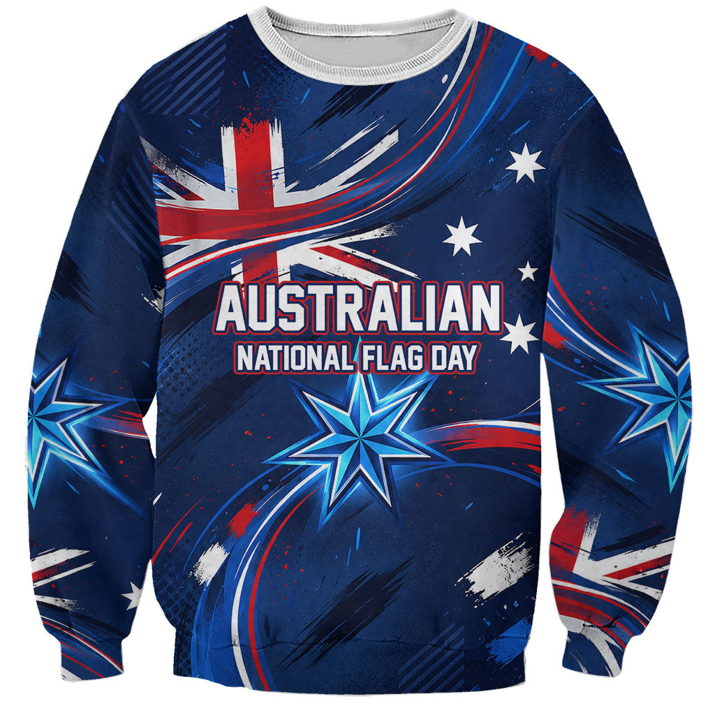Proud To Be Australian Sweatshirt Australia Flag Day Waving Commonwealth Star