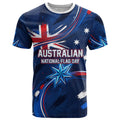 Proud To Be Australian T Shirt Australia Flag Day Waving Commonwealth Star
