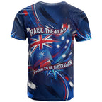 Proud To Be Australian T Shirt Australia Flag Day Waving Commonwealth Star