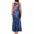 Proud To Be Australian Tank Maxi Dress Australia Flag Day Waving Commonwealth Star