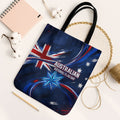 Proud To Be Australian Tote Bag Australia Flag Day Waving Commonwealth Star