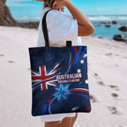 Proud To Be Australian Tote Bag Australia Flag Day Waving Commonwealth Star