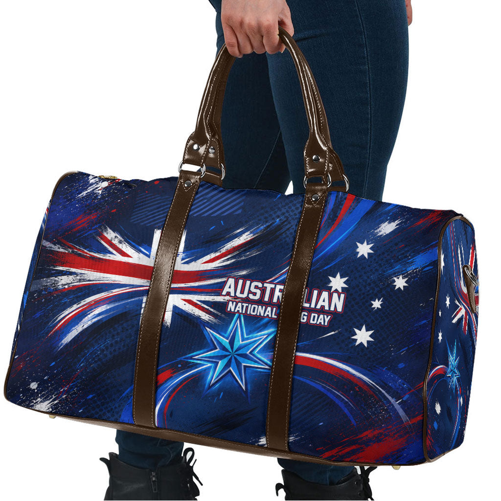 Proud To Be Australian Travel Bag Australia Flag Day Waving Commonwealth Star