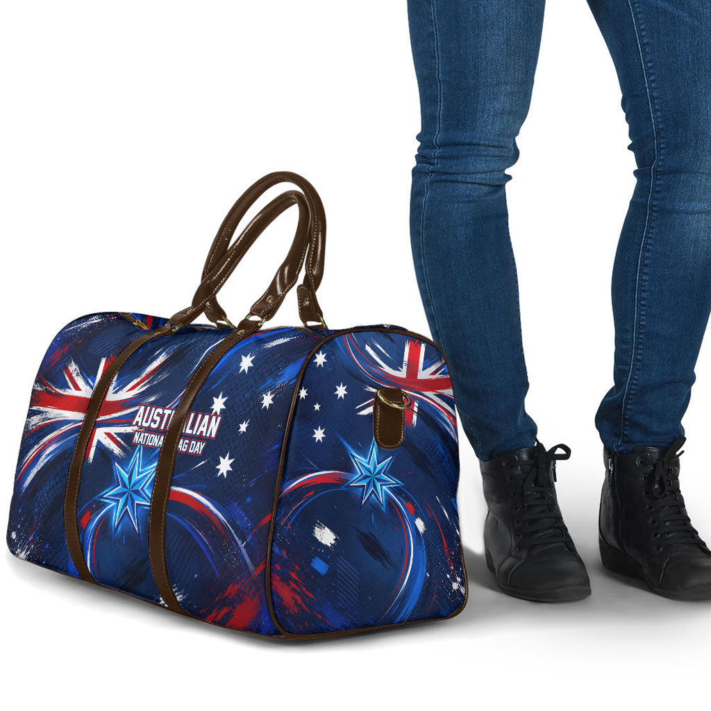 Proud To Be Australian Travel Bag Australia Flag Day Waving Commonwealth Star