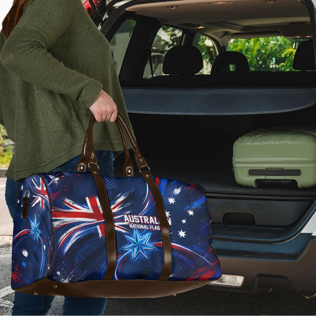 Proud To Be Australian Travel Bag Australia Flag Day Waving Commonwealth Star