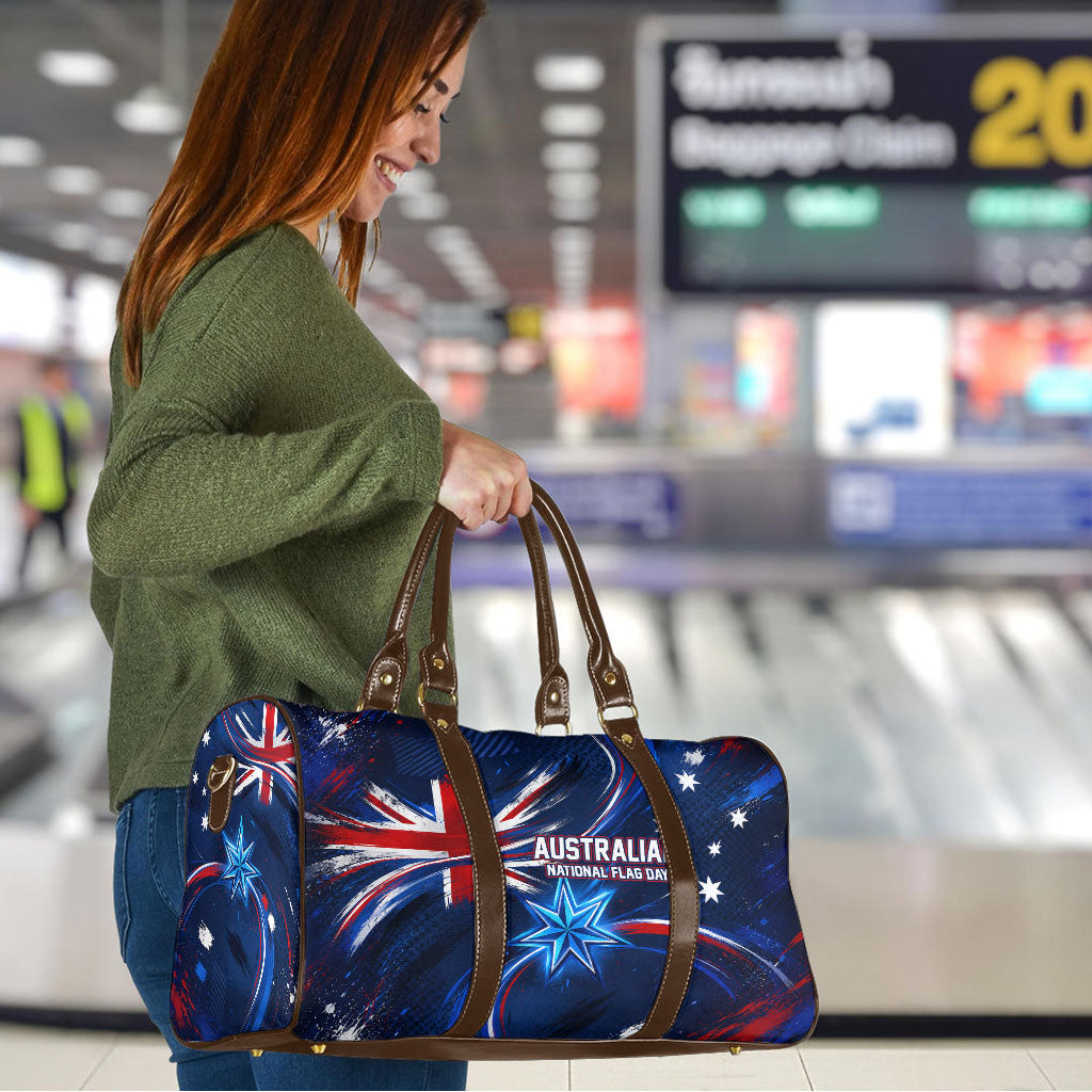 Proud To Be Australian Travel Bag Australia Flag Day Waving Commonwealth Star