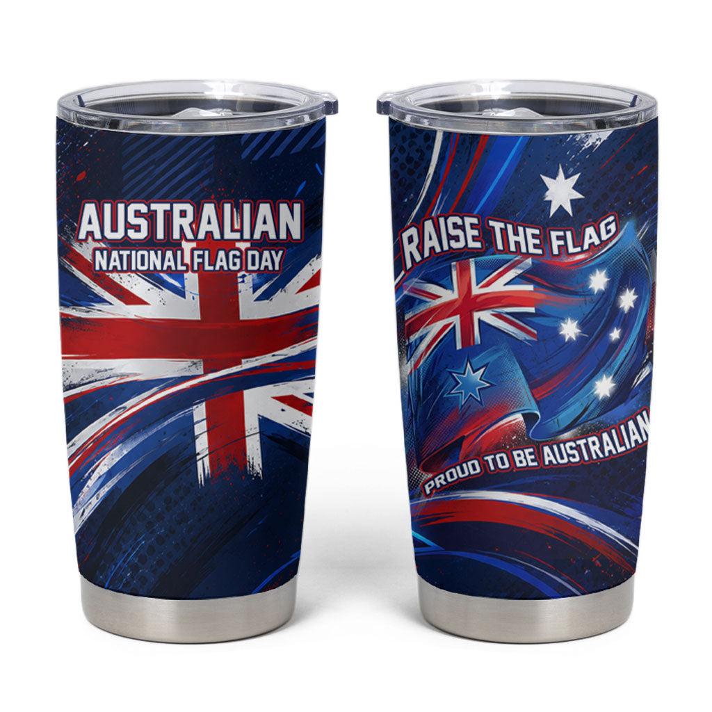 Proud To Be Australian Tumbler Cup Australia Flag Day Waving Commonwealth Star