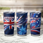 Proud To Be Australian Tumbler Cup Australia Flag Day Waving Commonwealth Star