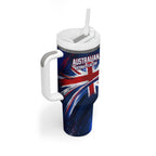 Proud To Be Australian Tumbler With Handle Australia Flag Day Waving Commonwealth Star