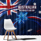 Proud To Be Australian Window Curtain Australia Flag Day Waving Commonwealth Star