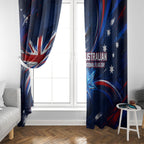 Proud To Be Australian Window Curtain Australia Flag Day Waving Commonwealth Star