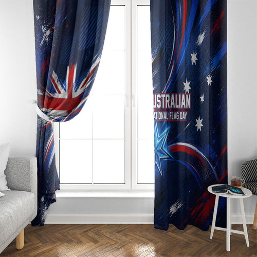 Proud To Be Australian Window Curtain Australia Flag Day Waving Commonwealth Star