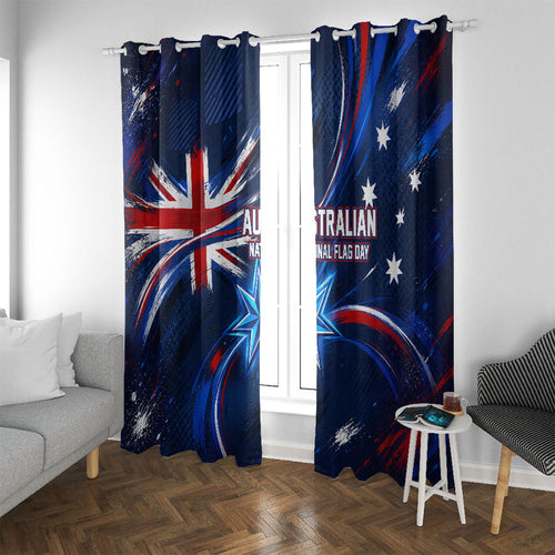 Proud To Be Australian Window Curtain Australia Flag Day Waving Commonwealth Star