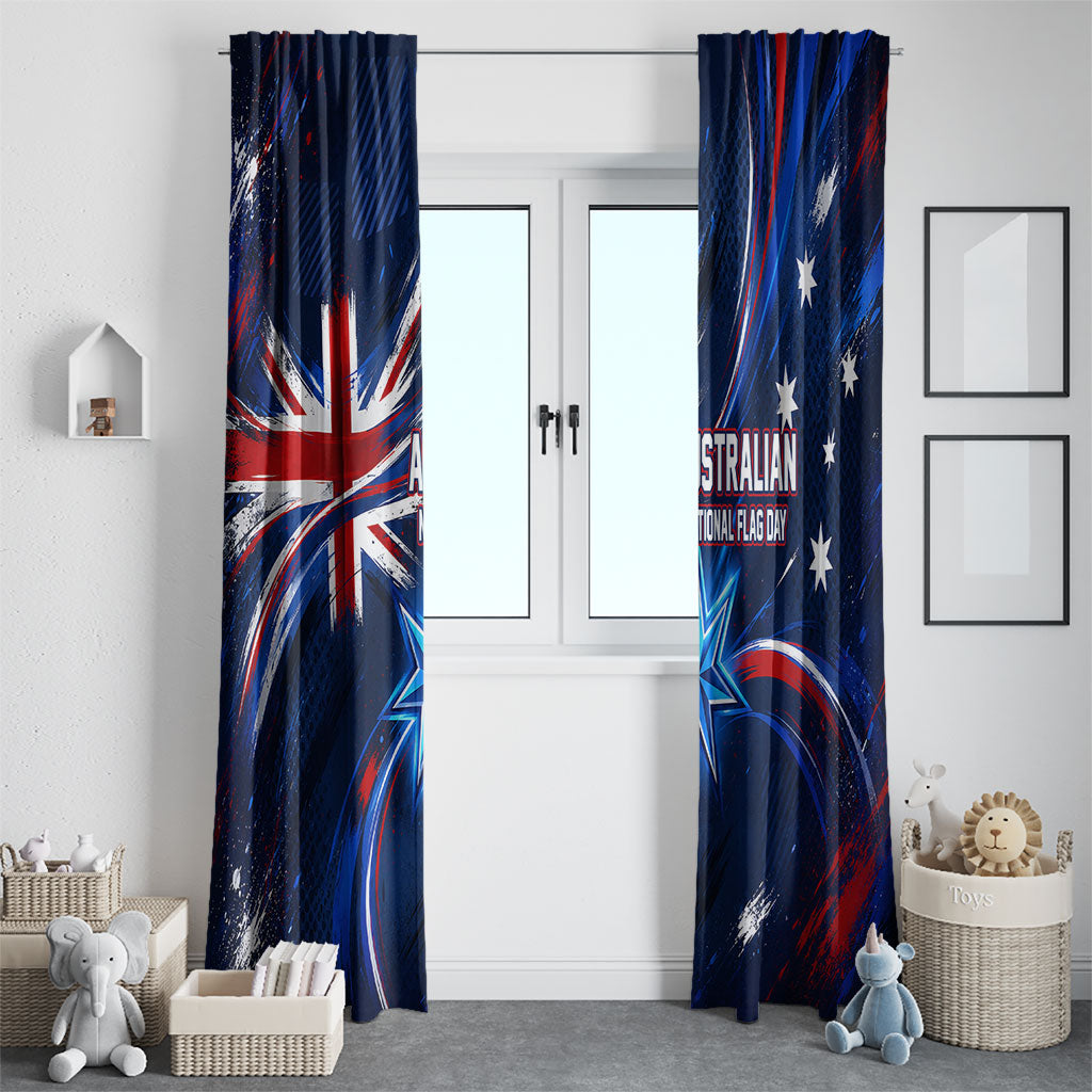 Proud To Be Australian Window Curtain Australia Flag Day Waving Commonwealth Star