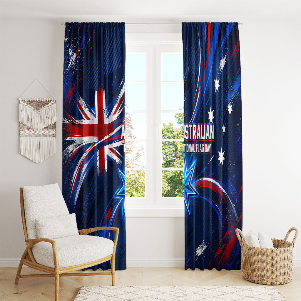 Proud To Be Australian Window Curtain Australia Flag Day Waving Commonwealth Star