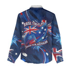 Proud To Be Australian Women Casual Shirt Australia Flag Day Waving Commonwealth Star
