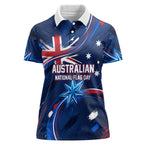Proud To Be Australian Women Polo Shirt Australia Flag Day Waving Commonwealth Star
