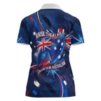 Proud To Be Australian Women Polo Shirt Australia Flag Day Waving Commonwealth Star
