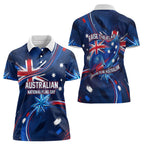 Proud To Be Australian Women Polo Shirt Australia Flag Day Waving Commonwealth Star