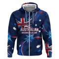 Proud To Be Australian Zip Hoodie Australia Flag Day Waving Commonwealth Star