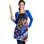 Australian National Flag Day Apron Kangaroo Mascot and Country Map