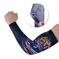 Australian National Flag Day Arm Sleeves Kangaroo Mascot and Country Map