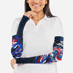 Australian National Flag Day Arm Sleeves Kangaroo Mascot and Country Map