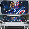 Australian National Flag Day Auto Sun Shade Kangaroo Mascot and Country Map