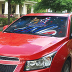 Australian National Flag Day Auto Sun Shade Kangaroo Mascot and Country Map