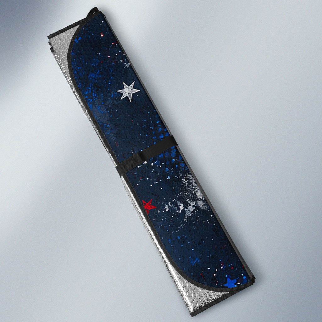Australian National Flag Day Auto Sun Shade Kangaroo Mascot and Country Map